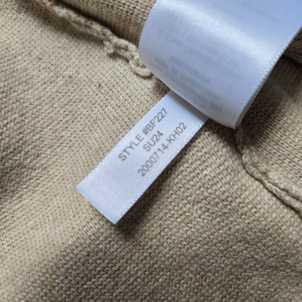 J.Crew School Boy Cotton Knit Blazer M Beige Academia Preppy Coastal Business - Picture 9 of 9